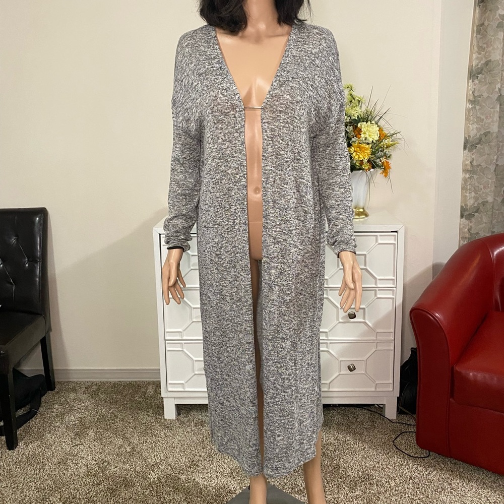 H&M Divided Gray Long Cardigan Size M